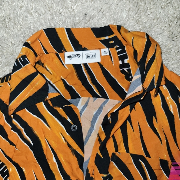 Vans Vault x Aries Distorted Pattern button Unisex Shirt - Picture 5 of 10